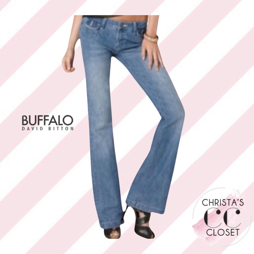 Buffalo "Gallia" MidRise Flare Lt. Blue NWT- 25/33